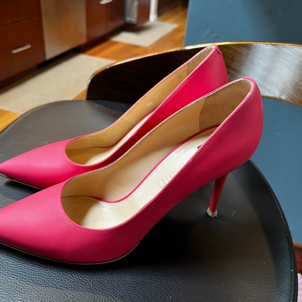 Ballin pink heels with improved sole Handmade in Italy